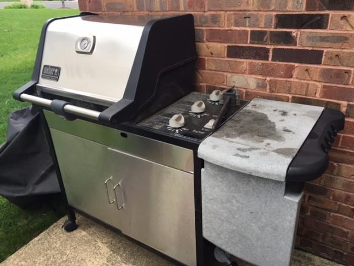 Weber stainless steel gas grill