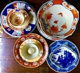 Assorted antique china. 