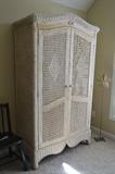 Wicker Armoire