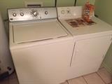 Washer and dryer. Older models but work fine. Washer is large.