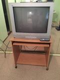 Older model television and computer table