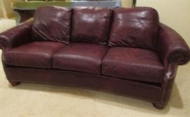 leather sofa 83" long 40" deep 35" high