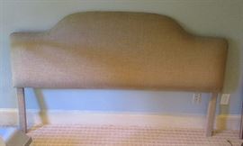 king headboard burlap fabric, new