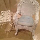 rattan child's rocker