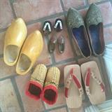 Shoe collection from estate owner's travels