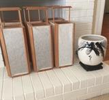 Lanterns and Japanese stamped pit