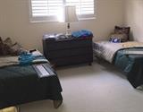 Twin beds, dresser, lamps, and more great dorm furniture