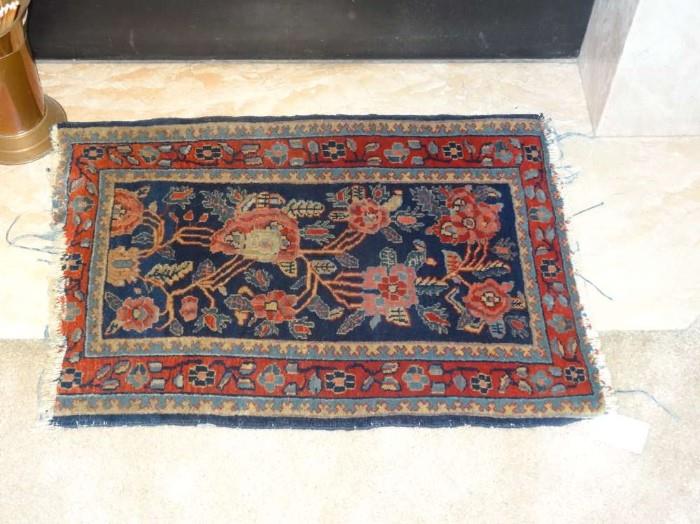 antique hand made small rug