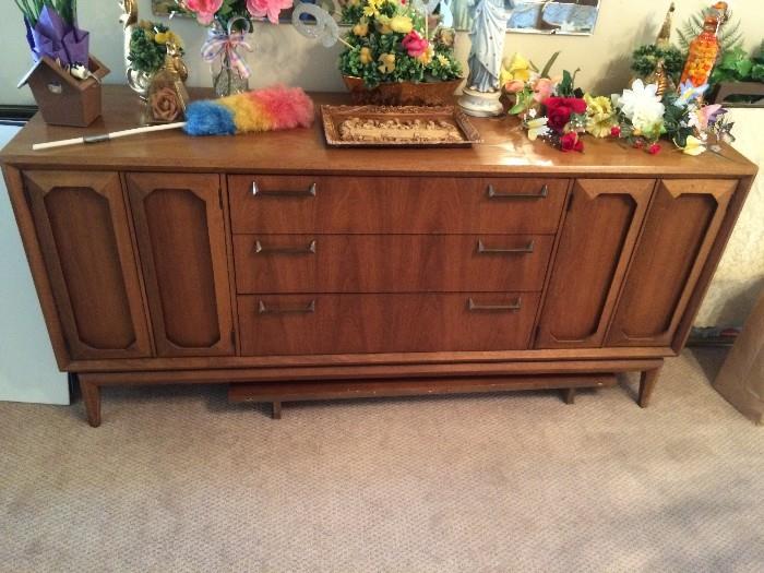 Matching MCM buffet, signed Broyhill, exquisite 