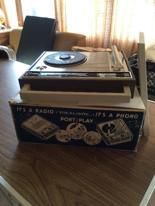 Portiplay vintage record player