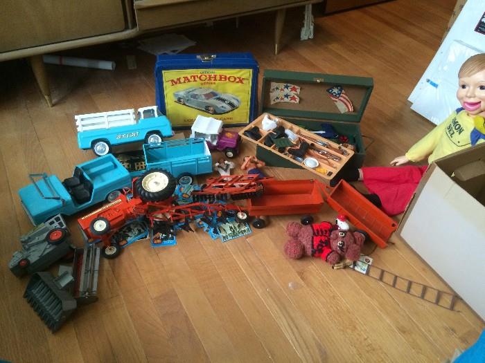 Sample of some of the vintage 1960's toys found. All in excellent condition