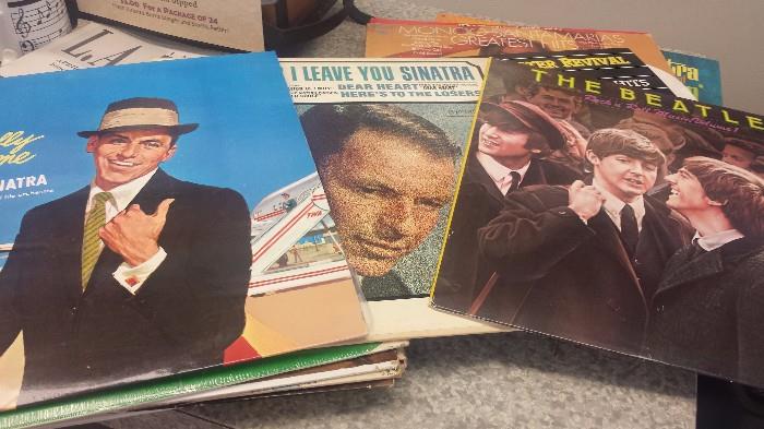 Several Records - Frank Sinatra & Beatles