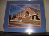 Framed photo of the Grand Haven Coast Guard Station
