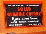 Label in drawer of Kling night stand