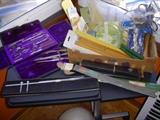 Drafting set, office items