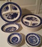 Japanese divider plates, saucers, bowls and bread plates.