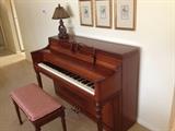 Piano and Piano Bench (Story & Clark) - April 2016 written report by piano tuner as to great condition