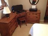 Matching Chests (2) with Corner Desk & Chair.  Mirror, Lamp and Computer