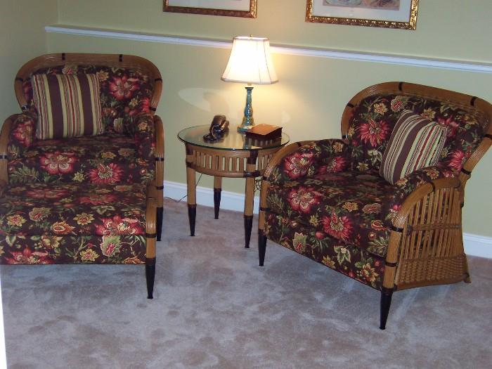 Gorgeous reupholstered 4-piece suite.  Original cost $3,400 before reupholstering.  So comfortable.