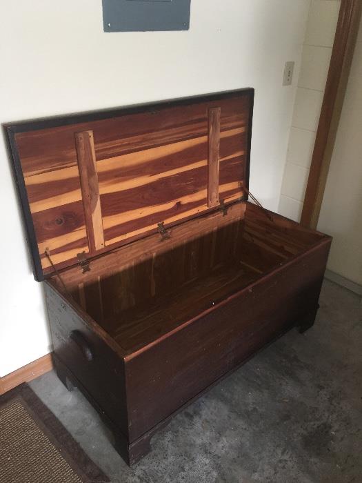 Large, old cedar chest