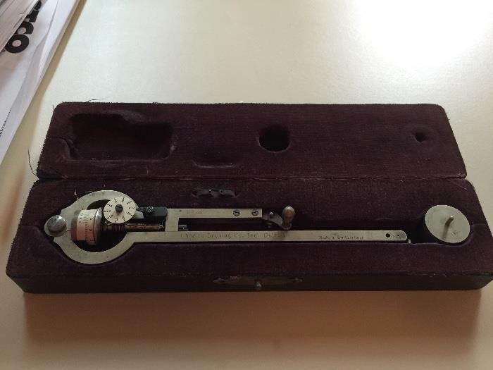 Vintage Charles Bruning drafting tool.  Made in Switzerland.