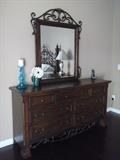 Dresser and mirror