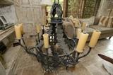 Large iron chandelier
