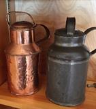 Vintage milk cans 