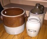 Vintage crocks and jugs