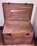 Cedar lined vintage trunk