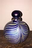 Signed art glass perfume bottle