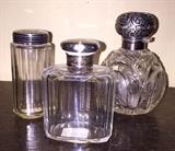 Bureau items, sterling tops