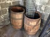 King Arthur Flour wooden Barrels == vintage and collectible!