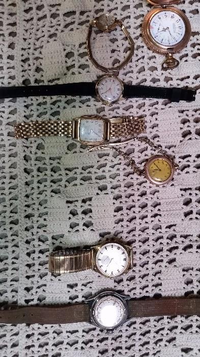 Longines, Westclox, and misc. watches