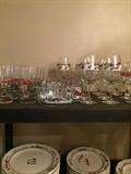 Christmas glasses that match the dishes
