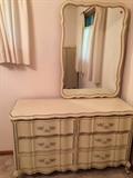 Dresser with mirror