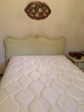 Double bed with mattress, box springs, headboard and frame