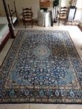 Absolutely beautiful Persian Nain rug, hand woven, 100% wool, measures 8' 8" x 12' 3" - excellent estate condition.