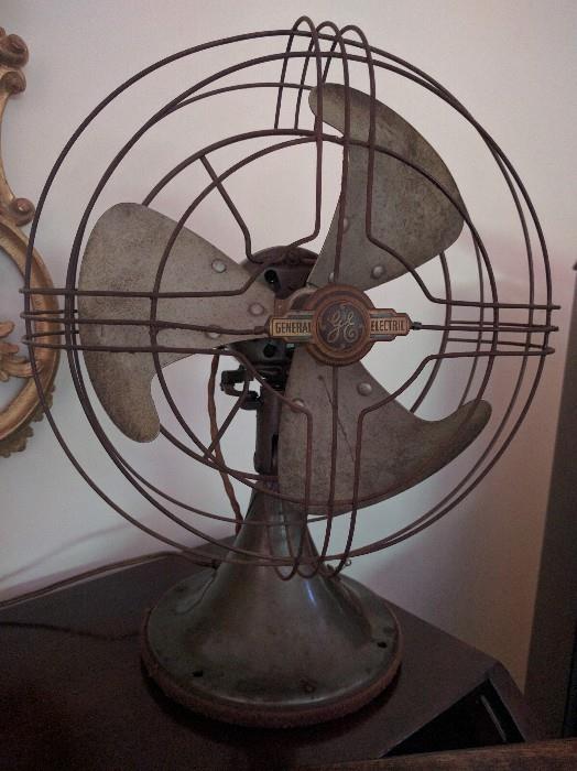 FABBY vintage GE, 2-speed, oscillating fan. Works like a champ. Even has its original bottom felt.