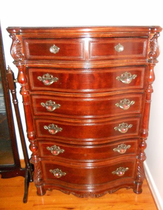 Chest from NEW ornate 4-piece bedroom suite