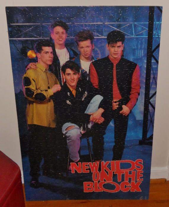 Large puzzle of New Kids on the Block (look how Donnie Wahlberg has changed)