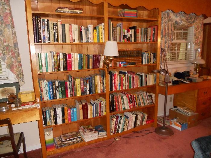 Shelves and shelves of books