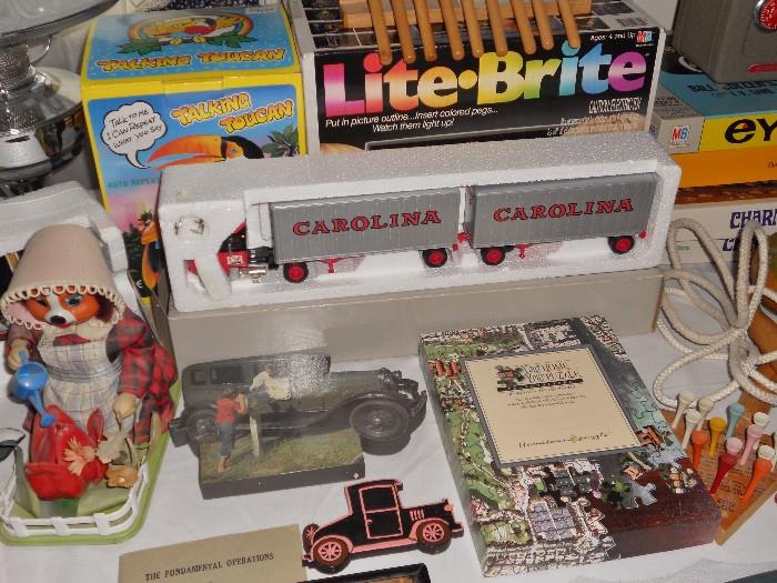 Vintage toy selection