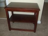 wood end table