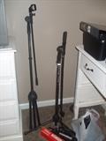 mic stands & microphones