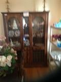 oak china cabinet