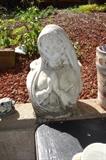 Virgin Mary Concrete Planter