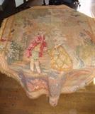 French hand woven wool tapestry