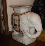 Elephant ceramic table or plant stand
