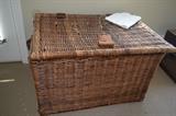 Wicker storage chest